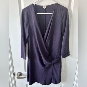 Aritzia Wilfred Purple Faux Wrap Dress Size 4